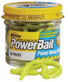 Berkley PowerBait 1 inch Honey Worm (55 per Jar) - TACKLE WAREHOUSE AMERICA​