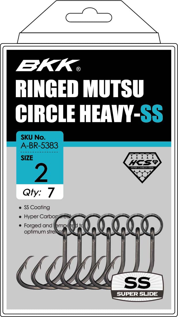 BKK Mutsu Heavy Ringed Circle Hook SS - TACKLE WAREHOUSE AMERICA​