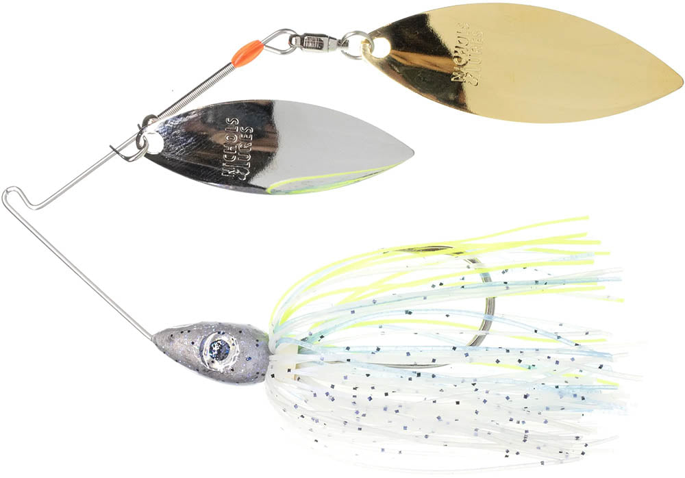 Nichols Lures Pulsator Electrum Series Double Willow Spinnerbait - TACKLE WAREHOUSE AMERICA​