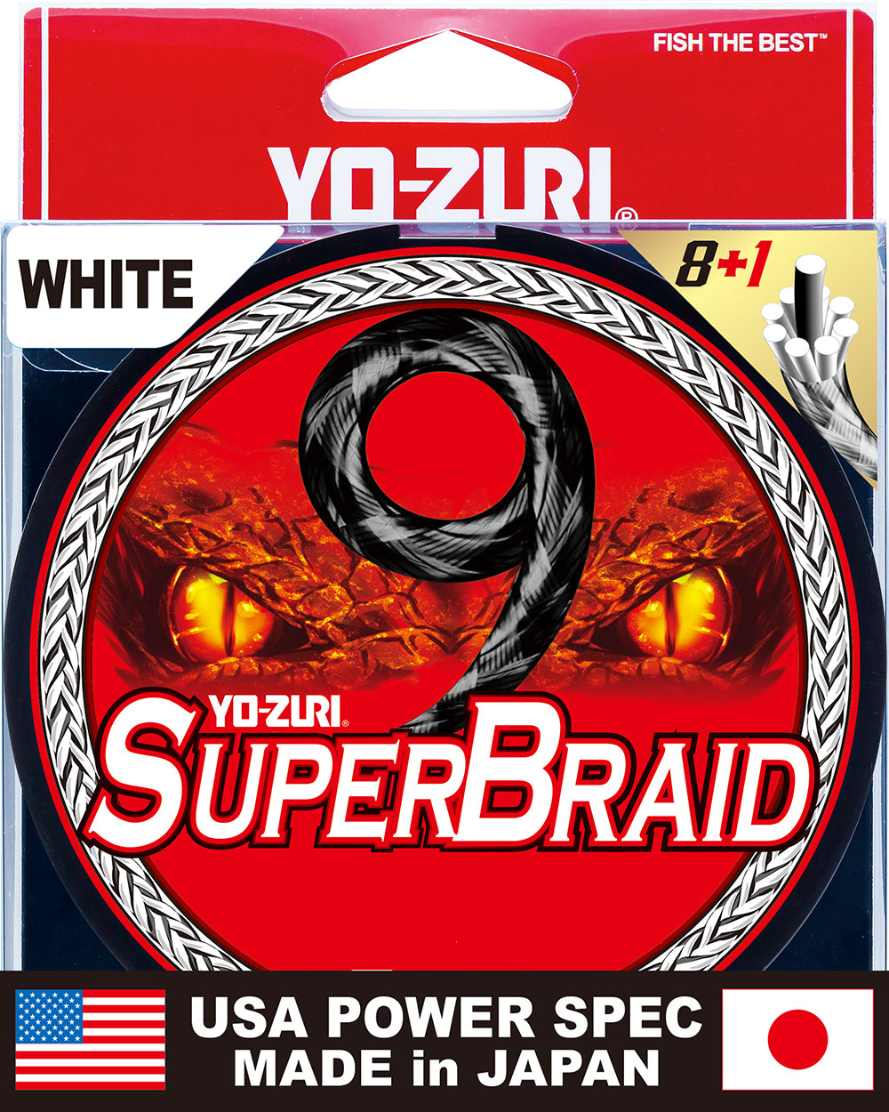 Yo-Zuri SuperBraid 9 White Filler Spools - 300 Yards - TACKLE WAREHOUSE AMERICA​