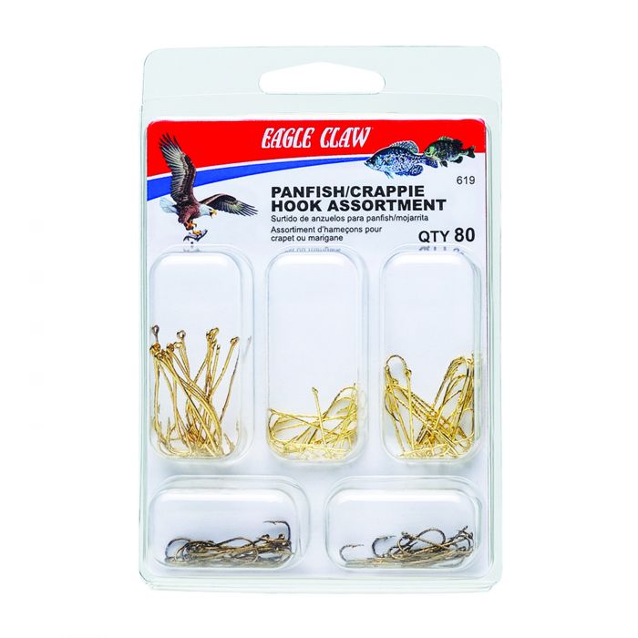 Eagle Claw 619H Panfish/Crappie 80-Piece Assorted Hook Kit - TACKLE WAREHOUSE AMERICA​