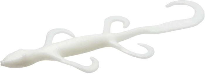 Zoom Lizard 6 Inch White Creature Bait MEGA BLOWOUT - 100 Packs - TACKLE WAREHOUSE AMERICA​
