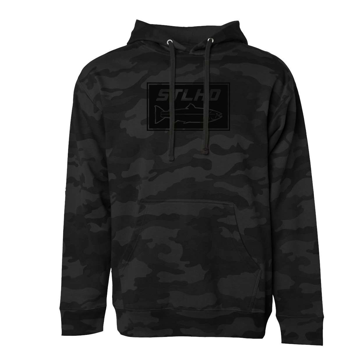 STLHD Men's Black Water Black Camo Standard Hoodie - TACKLE WAREHOUSE AMERICA​