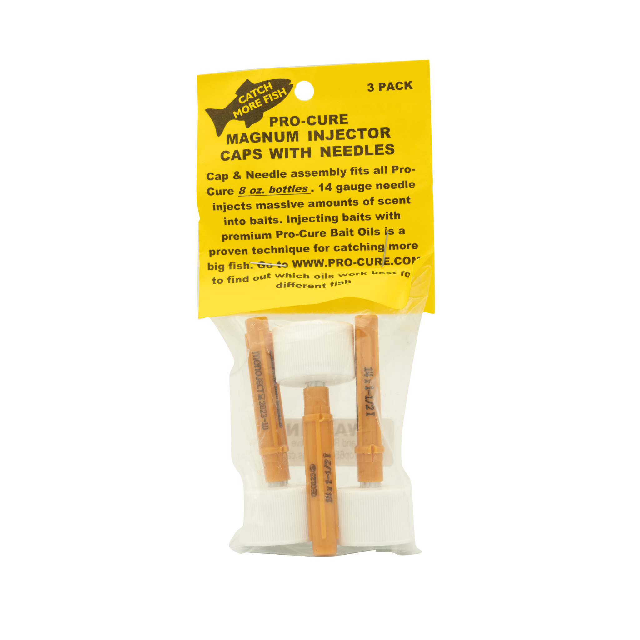 Pro-Cure Bait Injector Needle Caps 3 pack - TACKLE WAREHOUSE AMERICA​