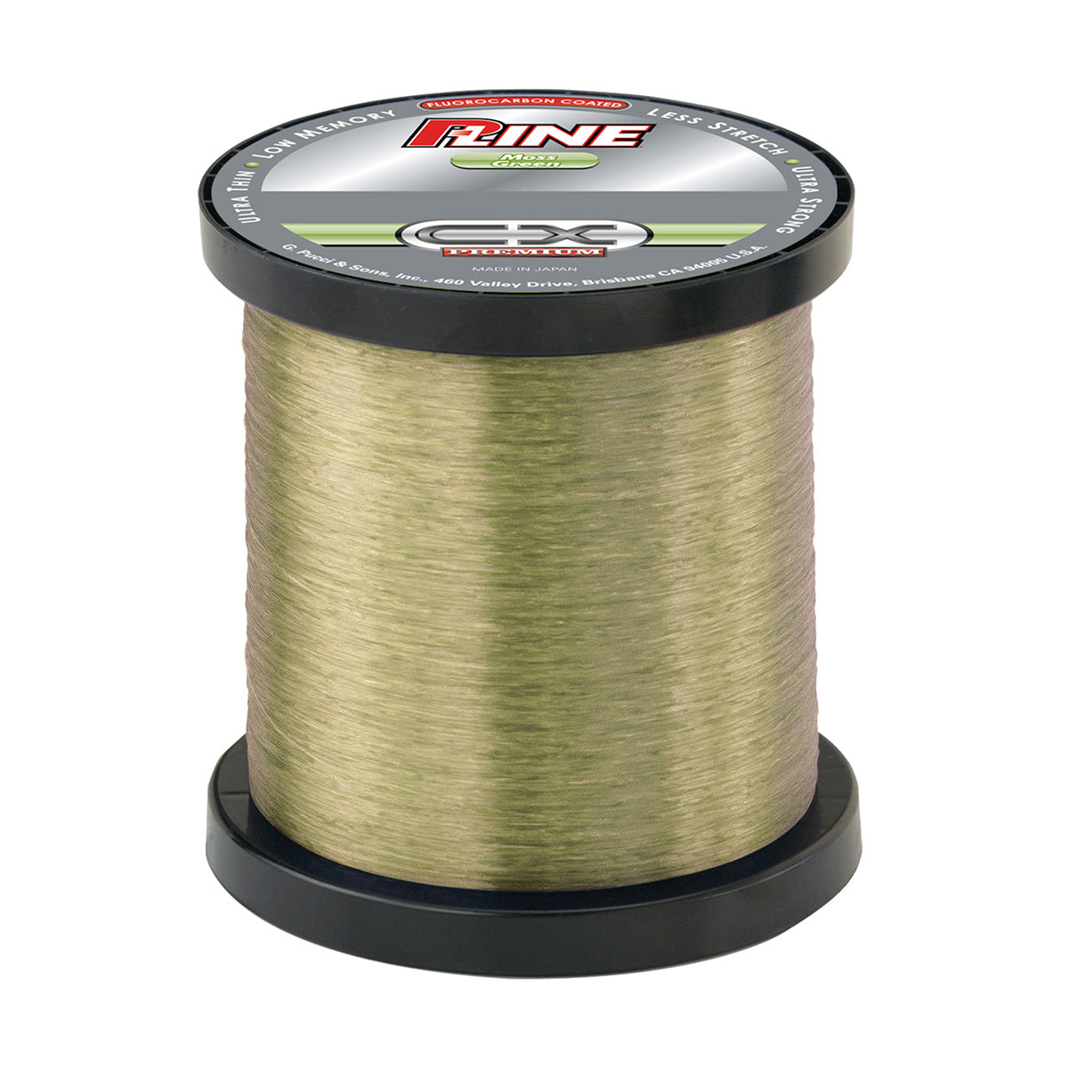 P-Line CX Premium Coated Fluoro 3000 Yard Moss Green - TACKLE WAREHOUSE AMERICA​
