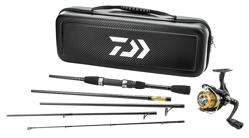 Daiwa Carbon Case Freshwater Travel Combo - TACKLE WAREHOUSE AMERICA​