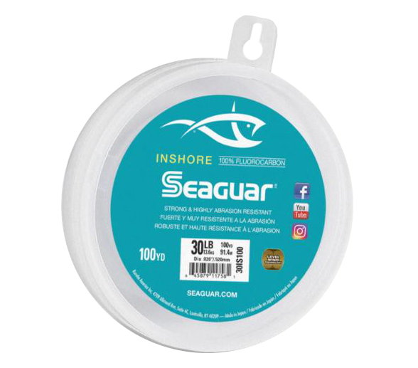 Seaguar Inshore Fluorocarbon Leader Wheel 100 Yards - TACKLE WAREHOUSE AMERICA​