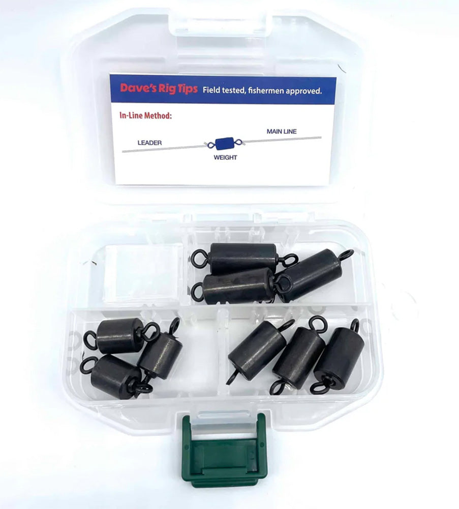 Daves Steel In-Line Weight Pack - 9 Pieces - TACKLE WAREHOUSE AMERICA​