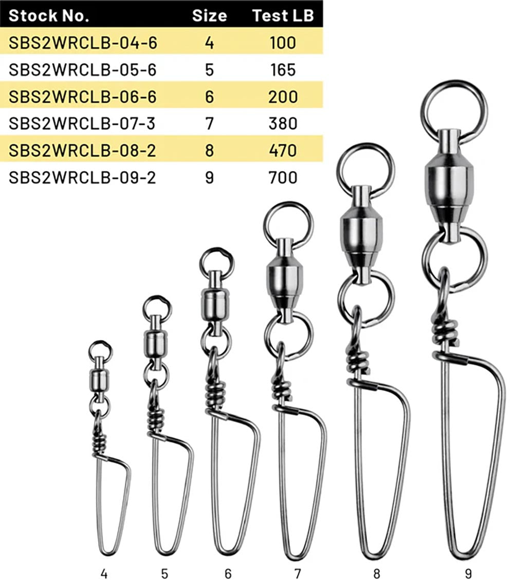 SPRO Ball Bearing Swivel w/Coastlock Snap & 2 Welded Rings - NS Black Finish - TACKLE WAREHOUSE AMERICA​