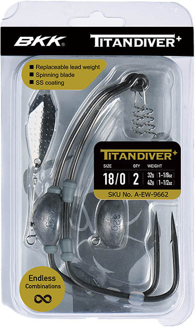 BKK Titan Diver+ Weighted Swimbait Hook - TACKLE WAREHOUSE AMERICA​