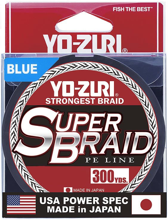 Yo-Zuri SuperBraid Blue - 300 Yard Spool - TACKLE WAREHOUSE AMERICA​