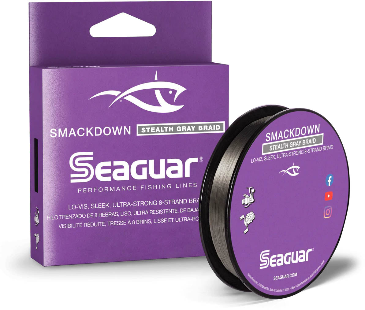 Seaguar Smackdown Braid 300 Yards Stealth Gray - TACKLE WAREHOUSE AMERICA​