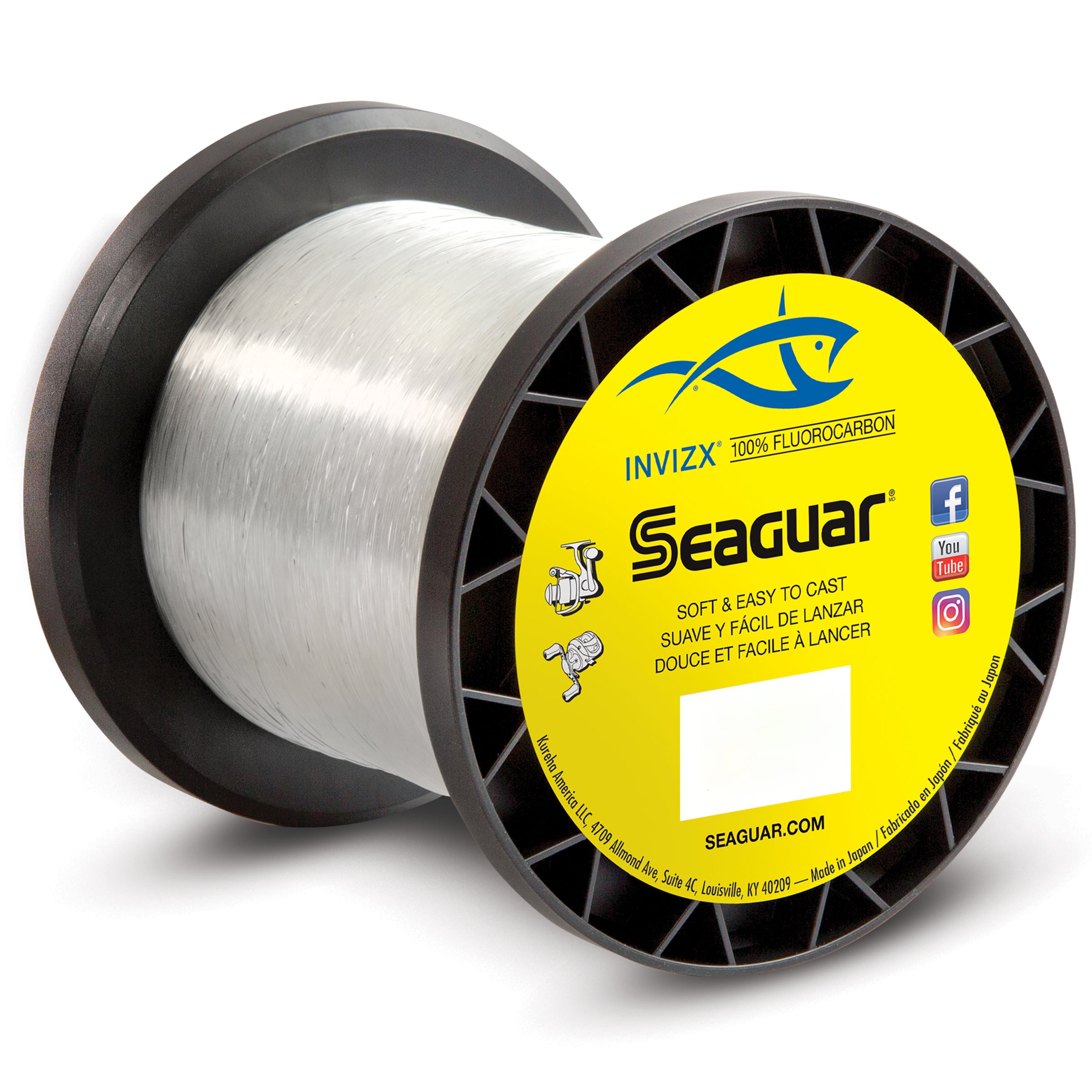Seaguar InvizX Fluorocarbon Fishing Line 1000 Yards - TACKLE WAREHOUSE AMERICA​