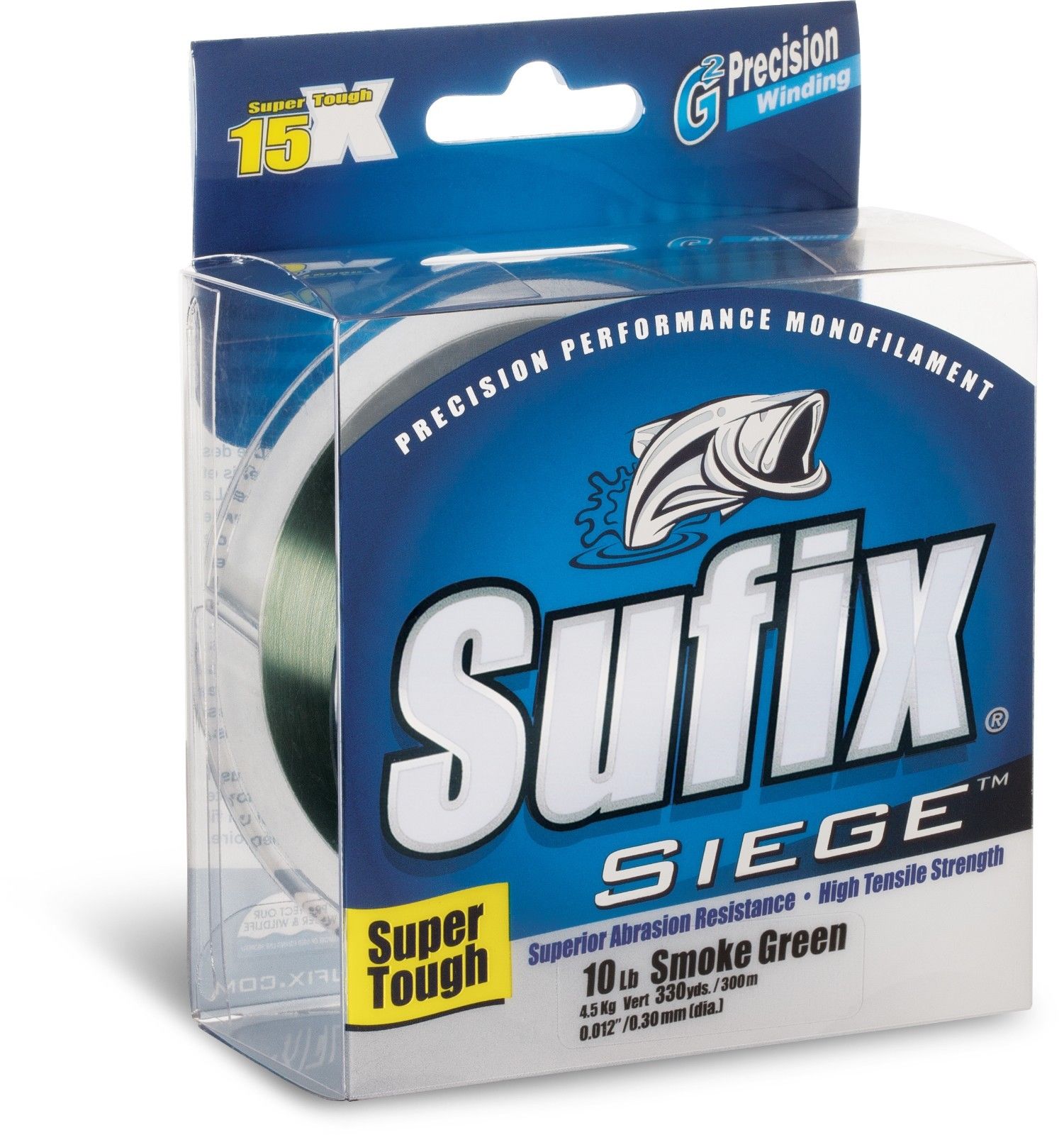 Sufix Siege Smoke Green Monofilament Line - TACKLE WAREHOUSE AMERICA​