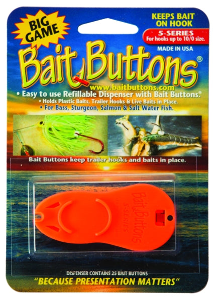 Bait Buttons Big Game Bait Button Dispenser w/ 25 Big Game Bait Buttons - TACKLE WAREHOUSE AMERICA​