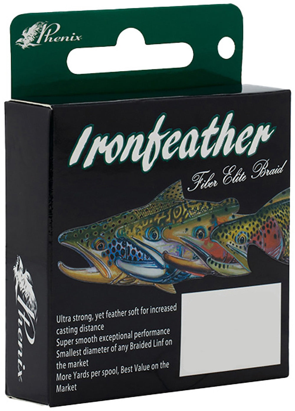 Phenix Ironfeather Fiber Elite Braided Trout Line - Low-Vis Green - TACKLE WAREHOUSE AMERICA​
