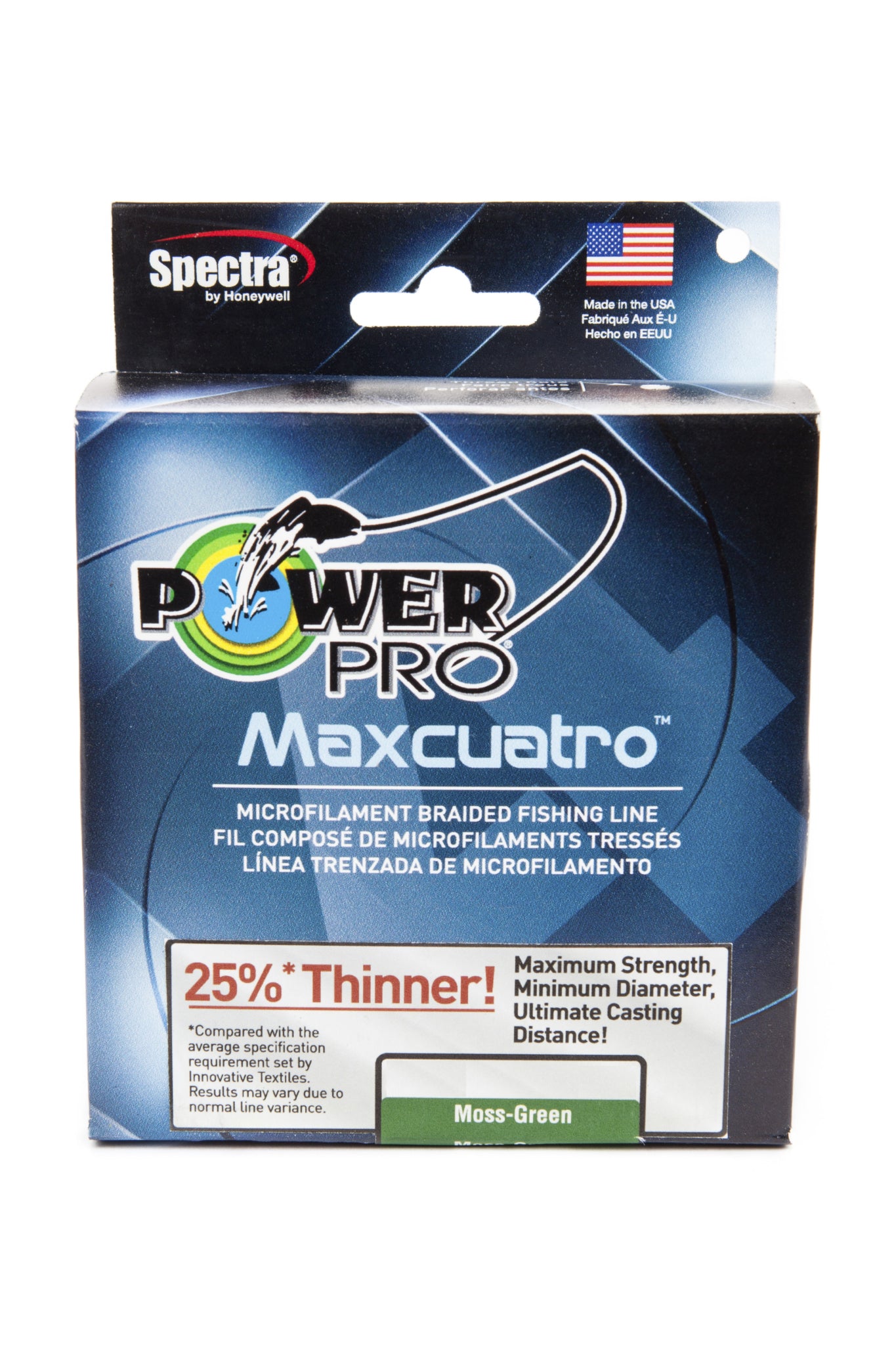 Power Pro Maxcuatro Spectra Moss Green Braided Line - TACKLE WAREHOUSE AMERICA​