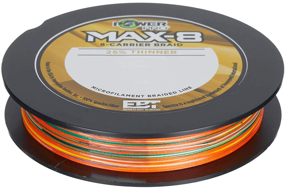 Power Pro Maxcuatro Max 8 4 Color Metered Braid Filler Spool - 500 Yards - TACKLE WAREHOUSE AMERICA​