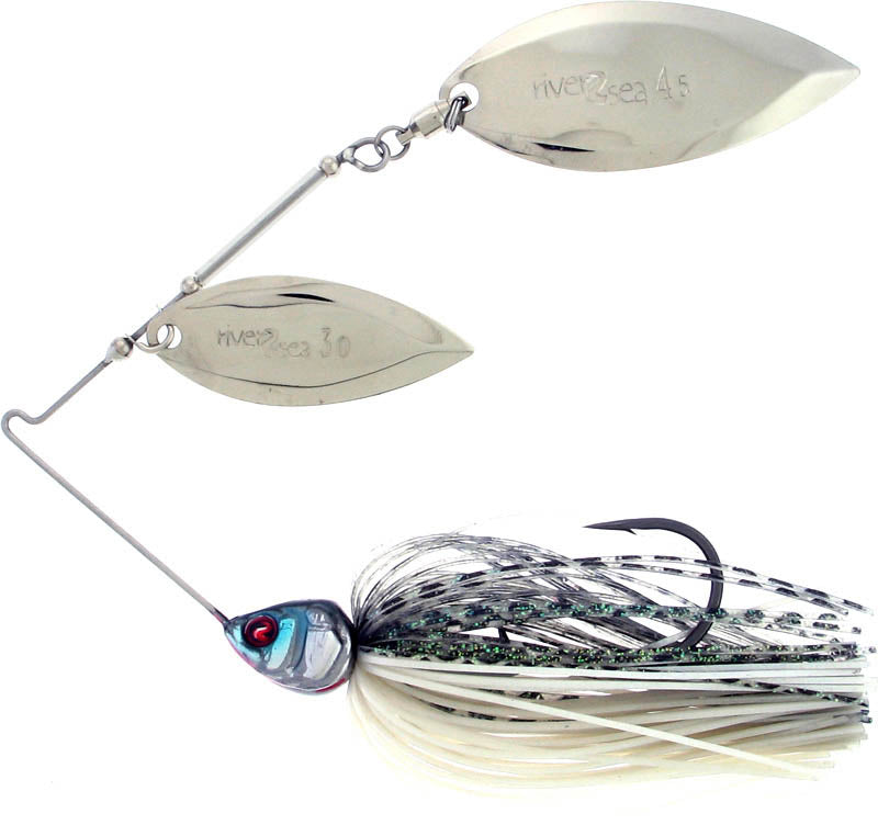 River2Sea Ish Monroe Bling Double Willow Spinnerbait 1/2 oz. - TACKLE WAREHOUSE AMERICA​