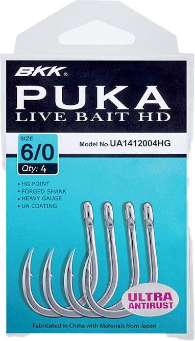 BKK Puka Live Bait HD Hook - TACKLE WAREHOUSE AMERICA​