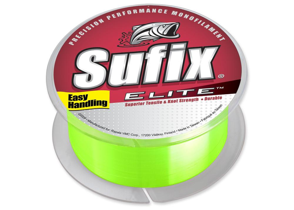 Sufix Elite Monofilament Hi-Vis Yellow 330 Yards - TACKLE WAREHOUSE AMERICA​