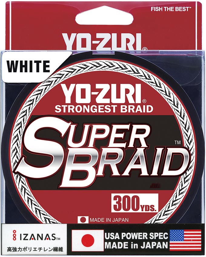 Yo-Zuri SuperBraid White - 300 Yard Spool - TACKLE WAREHOUSE AMERICA​