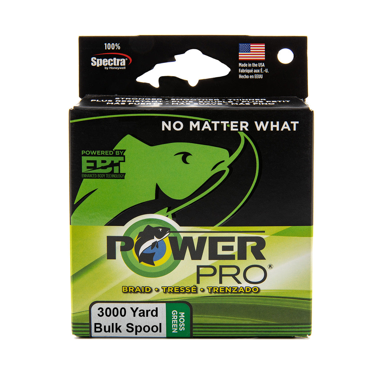 Power Pro Spectra Moss Green Braided Line 3000 yard Bulk Spool - TACKLE WAREHOUSE AMERICA​