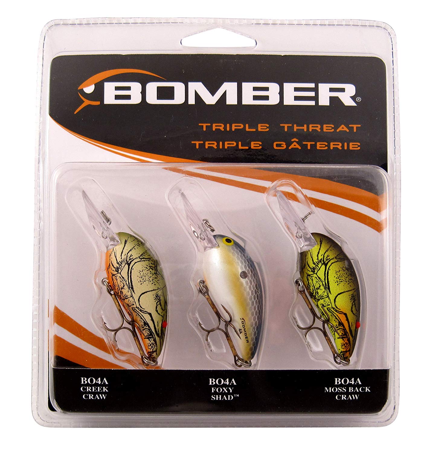 Bomber Triple Threat Model 4A 3-Piece Crankbait Variety Pack - TACKLE WAREHOUSE AMERICA​