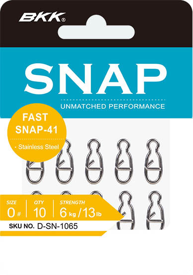 BKK Fast Snap-41 Stainless Steel Snap - TACKLE WAREHOUSE AMERICA​