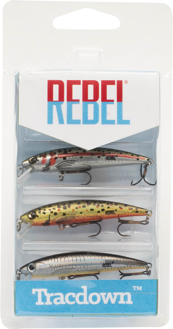 Rebel Tracdown Minnow 3-Piece Variety Pack - TACKLE WAREHOUSE AMERICA​