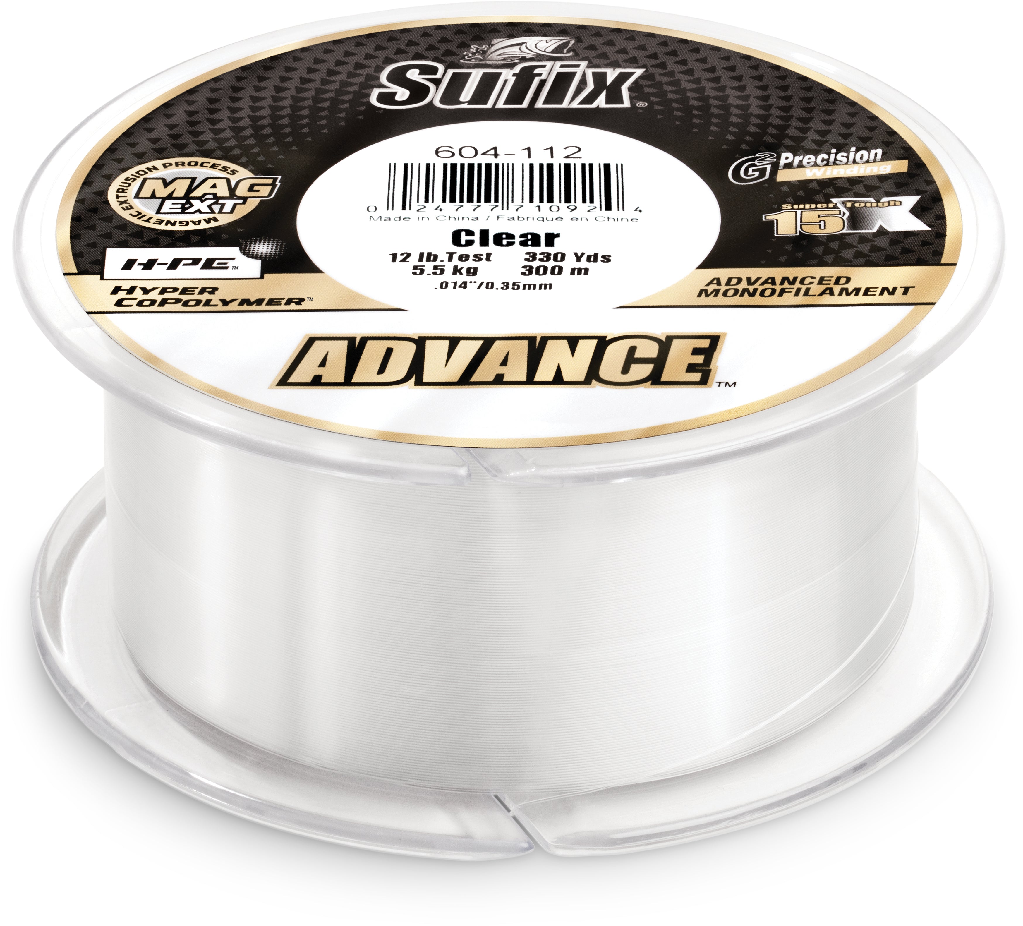 Sufix Advance Clear Monofilament 250-330 Yard Spools - TACKLE WAREHOUSE AMERICA​