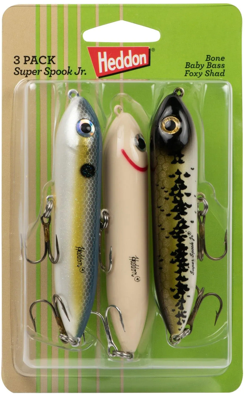 Heddon Super Spook Jr. Kit - 3 Pack - TACKLE WAREHOUSE AMERICA​