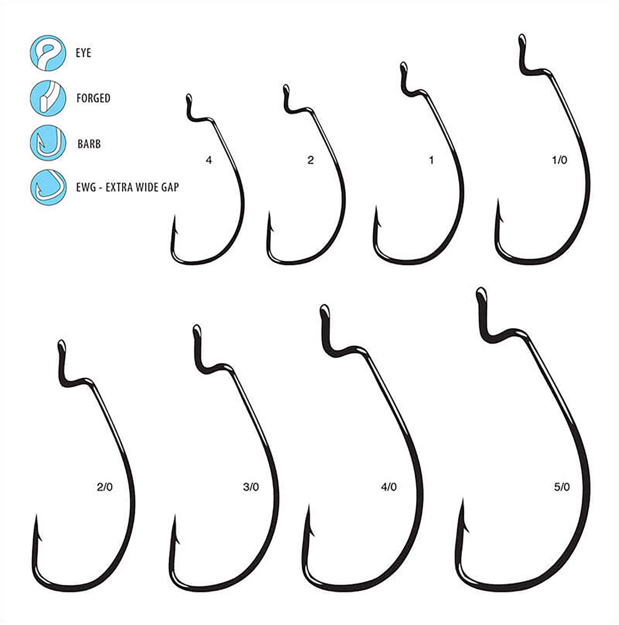 Gamakatsu Offset Shank EWG Nano Alpha Worm Hooks - TACKLE WAREHOUSE AMERICA​