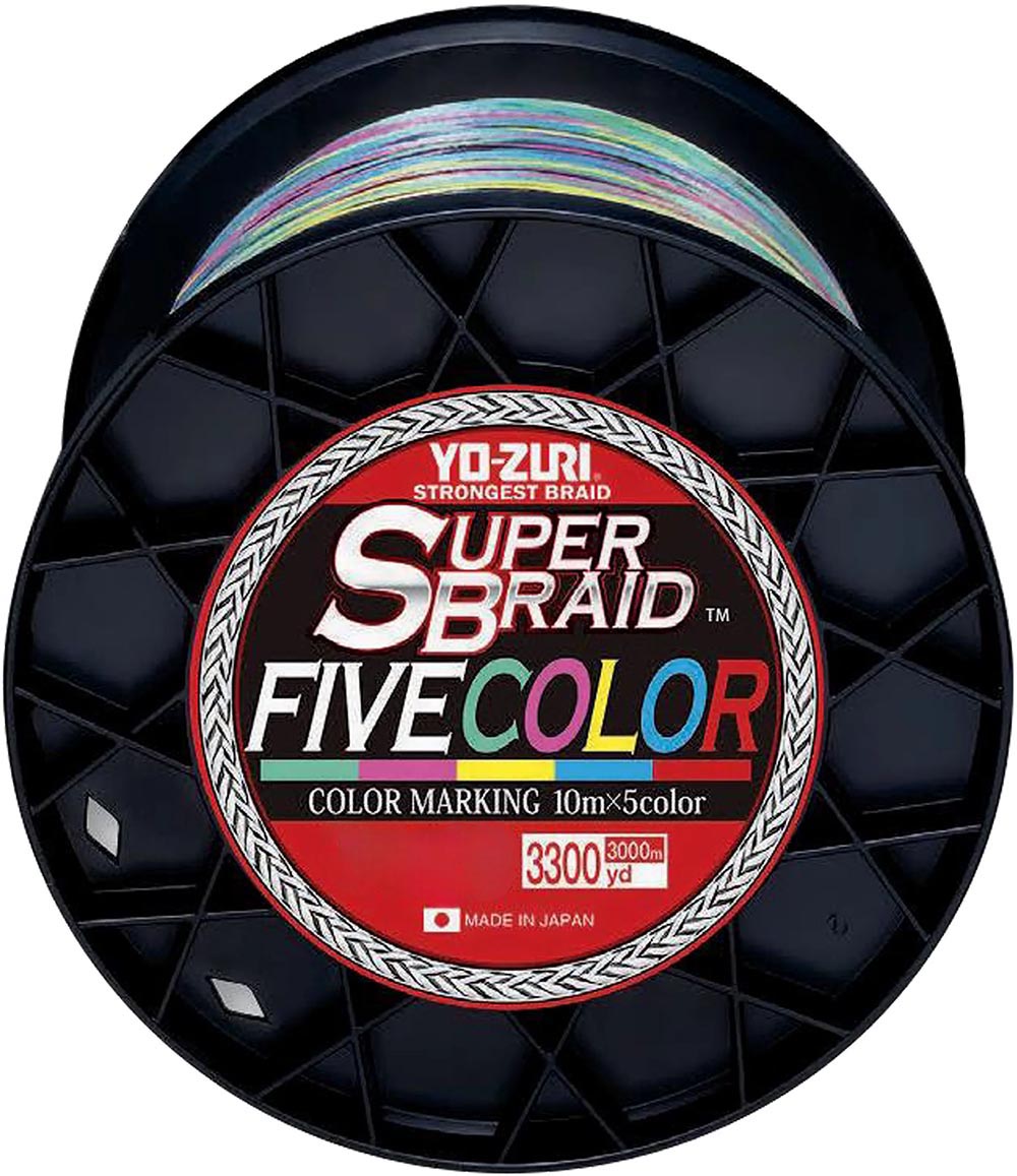 Yo-Zuri Super Braid Five Color - 3300 Yard Spool - TACKLE WAREHOUSE AMERICA​