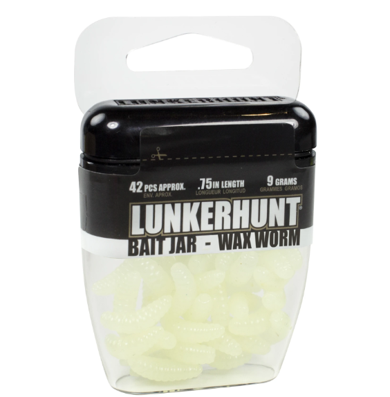 Lunkerhunt Wax Worm Bait Jar 1/3 oz. - TACKLE WAREHOUSE AMERICA​
