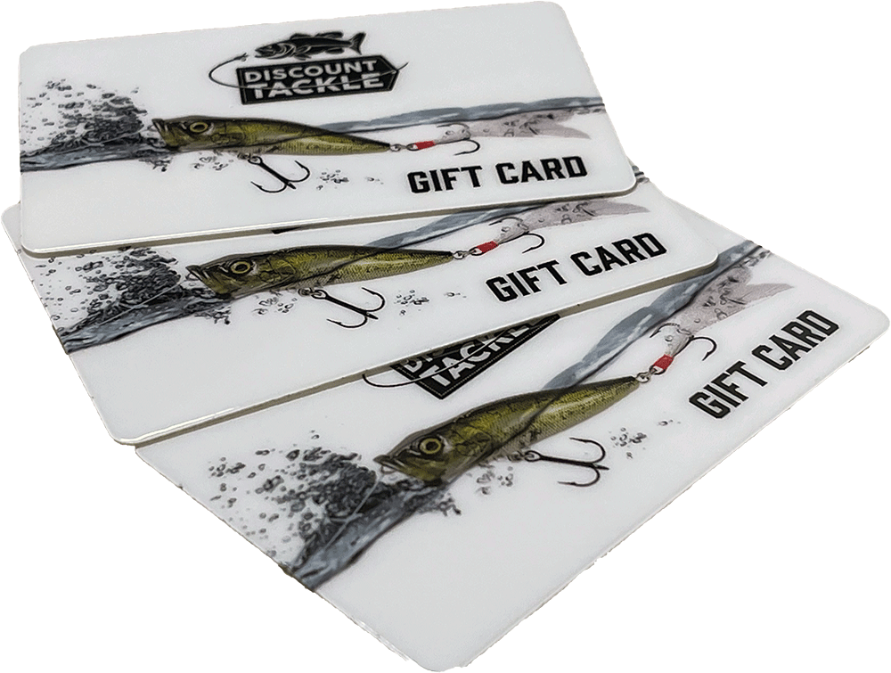 Discount Tackle Gift Cards - Shipped Physical Card with Envelope - TACKLE WAREHOUSE AMERICA​