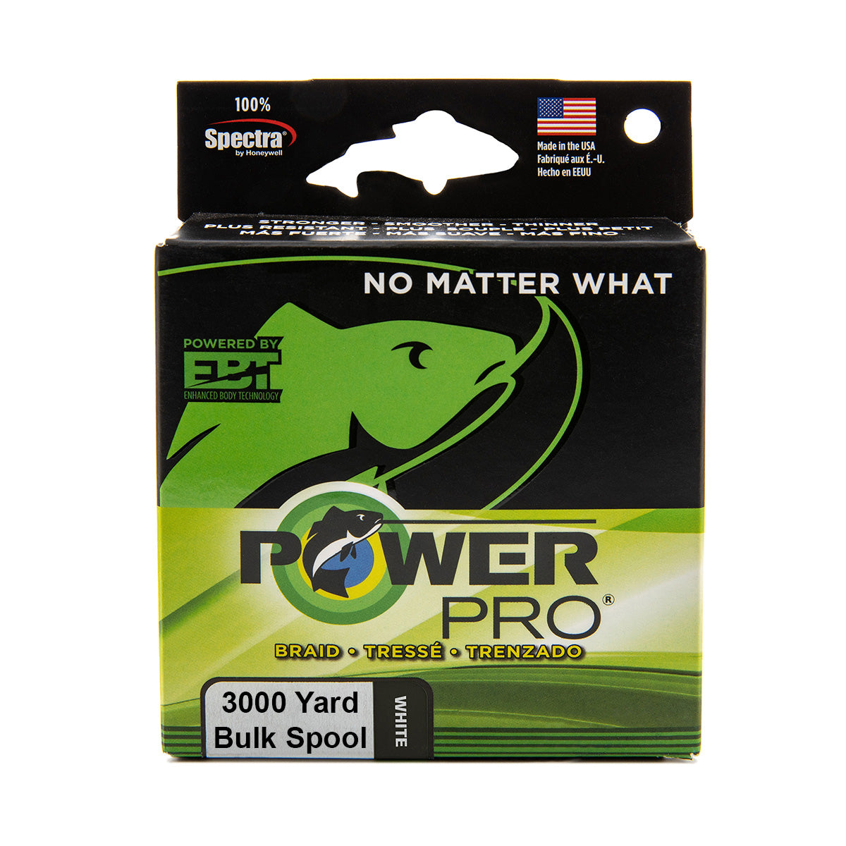 Power Pro Spectra White Braided Line 3000 yard Bulk Spool - TACKLE WAREHOUSE AMERICA​