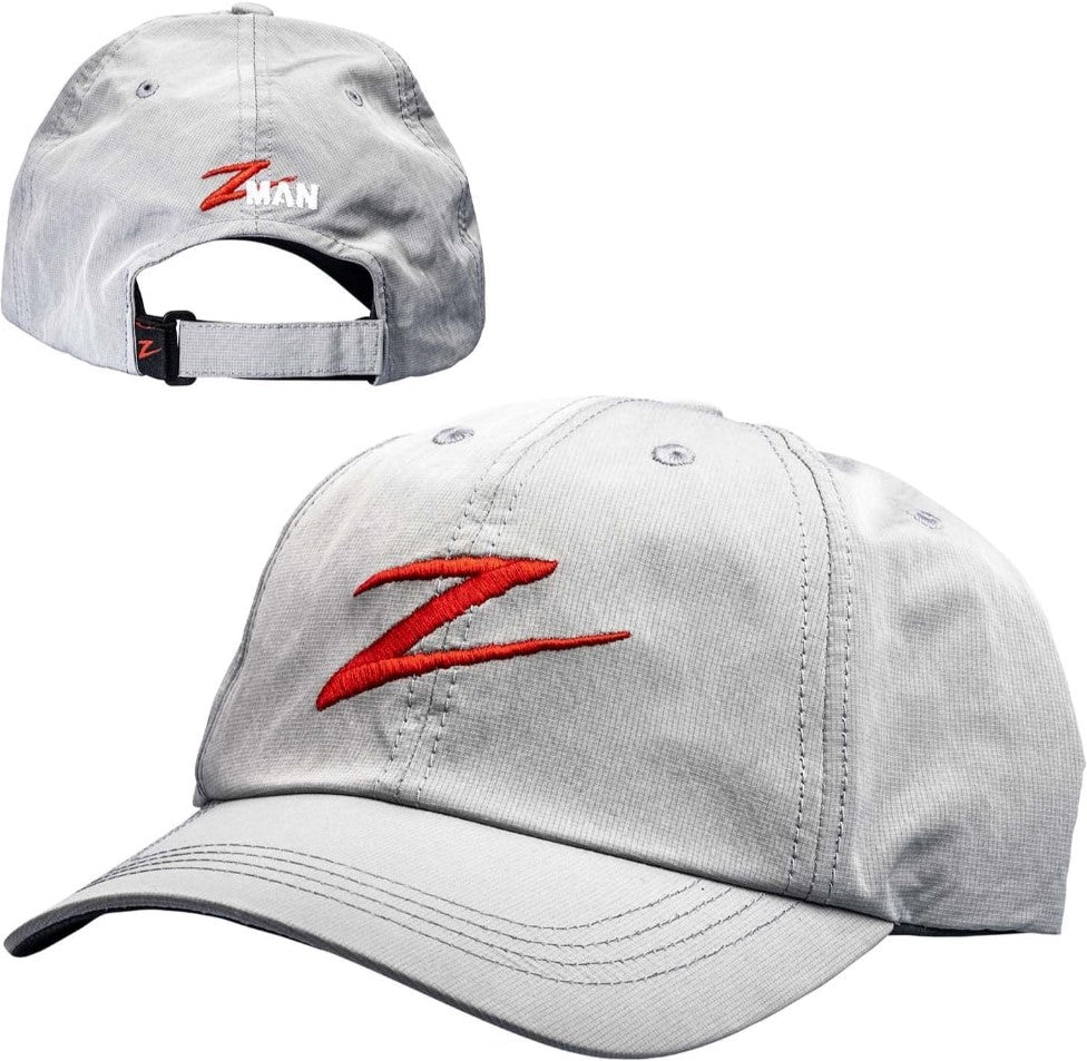 Z-Man Red Z Tech Hat - Light Gray/Charcoal - TACKLE WAREHOUSE AMERICA​