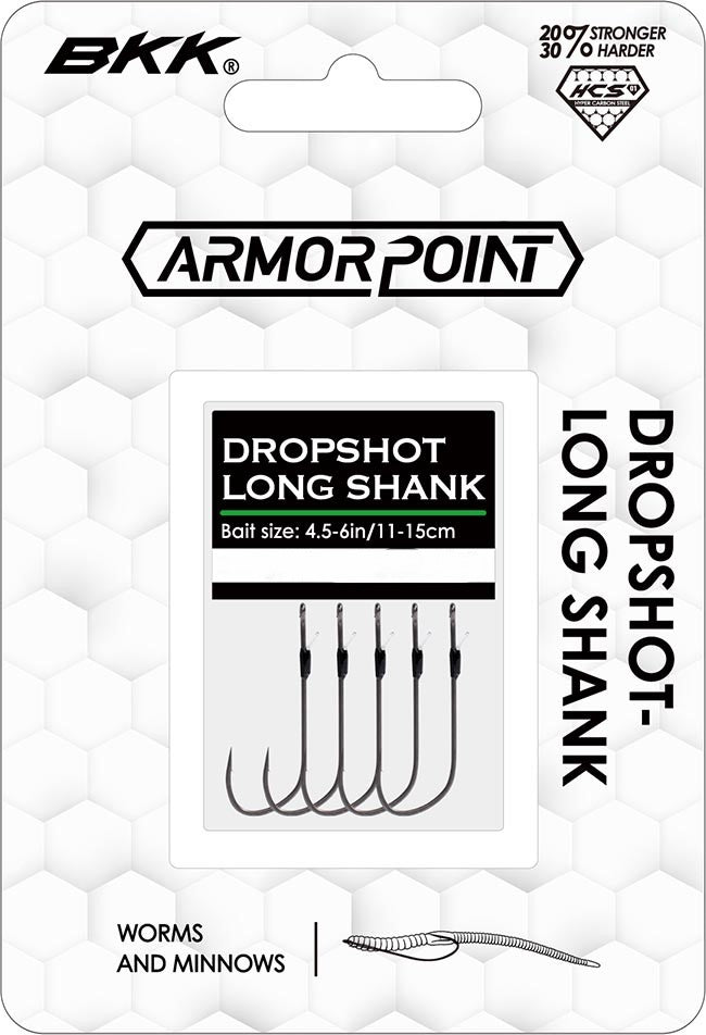 BKK Armor-Point Long Shank Dropshot Hooks - TACKLE WAREHOUSE AMERICA​