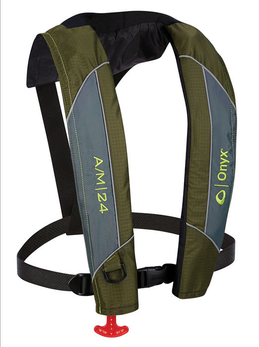 Onyx A/M-24 Automatic/Manual Inflatable Life Jacket - TACKLE WAREHOUSE AMERICA​