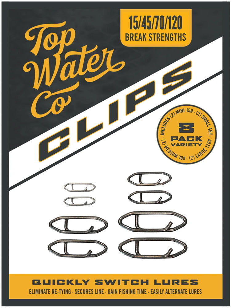 Topwater Co Speed Clips Sample Pack - 8 Pack - TACKLE WAREHOUSE AMERICA​