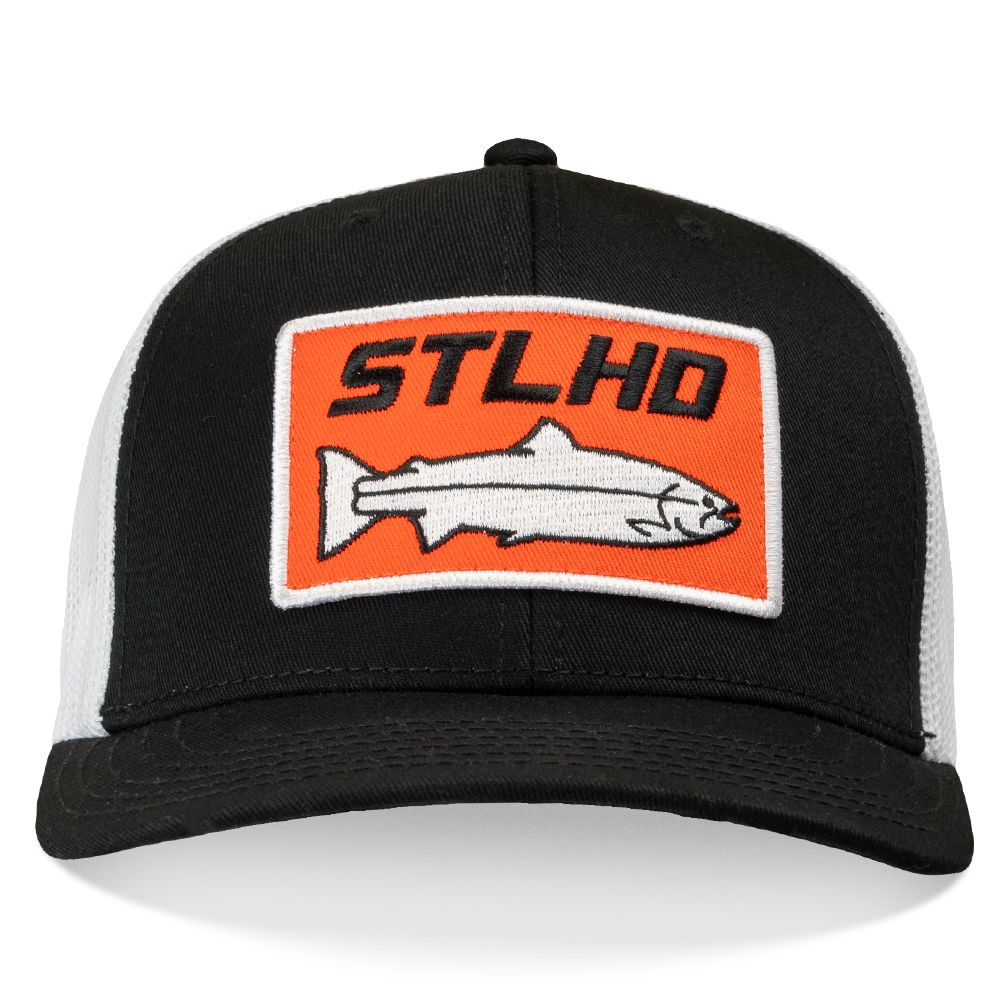 STLHD Standard White & Black Trucker Hat - TACKLE WAREHOUSE AMERICA​
