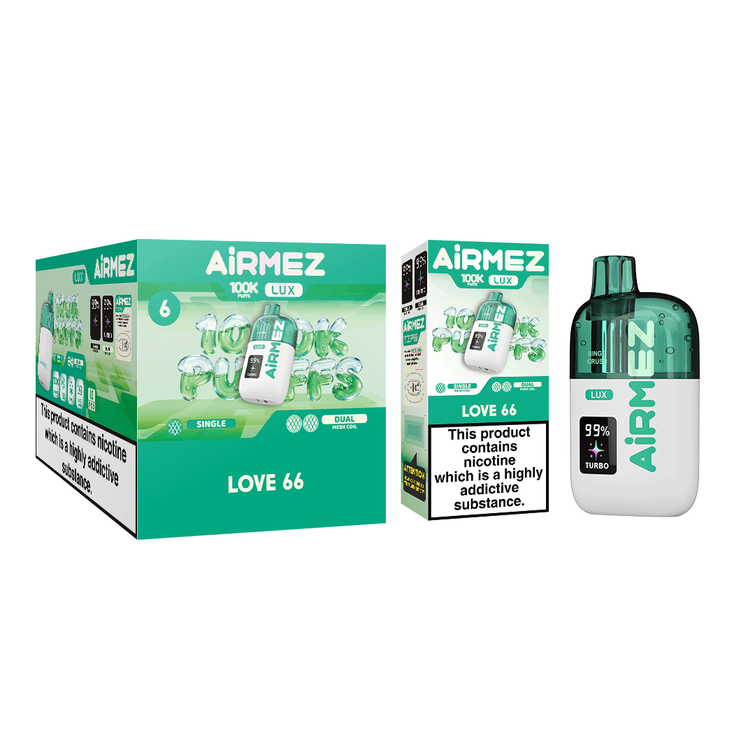 Airmez Lux 100000 Love 66 Single Box and 10pcs Display Box