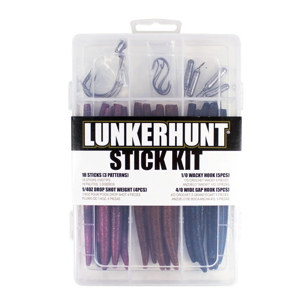 Lunkerhunt Assorted Drop Shot 34-Piece Stickbait Kit - TACKLE WAREHOUSE AMERICA​