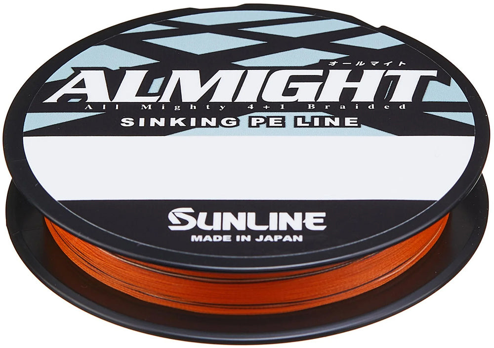 Sunline Almight HSG Orange Braided Line Standard Spools - 165 Yards - TACKLE WAREHOUSE AMERICA​