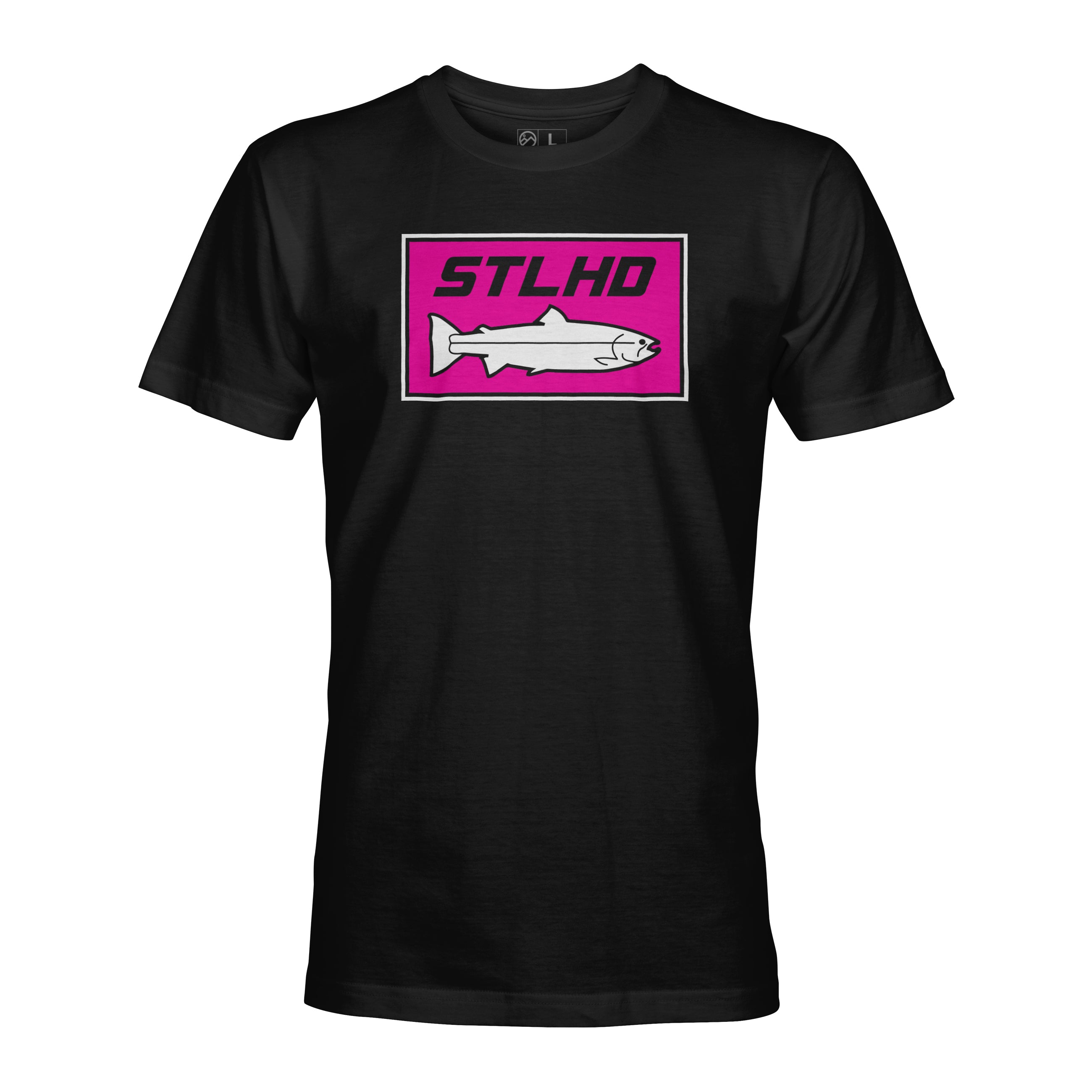 STLHD Men's Neon Pink Black T-Shirt - TACKLE WAREHOUSE AMERICA​