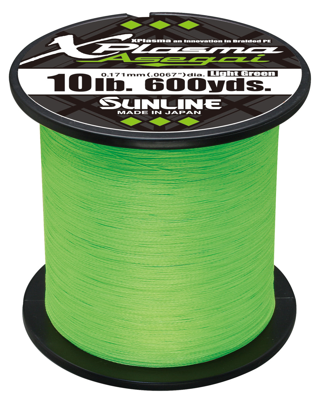 Sunline Xplasma Asegai Green Braided Line 600 Yards - TACKLE WAREHOUSE AMERICA​