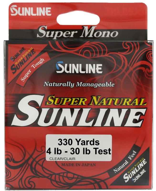 Sunline Super Natural Clear Monofilament 330 Yards - TACKLE WAREHOUSE AMERICA​