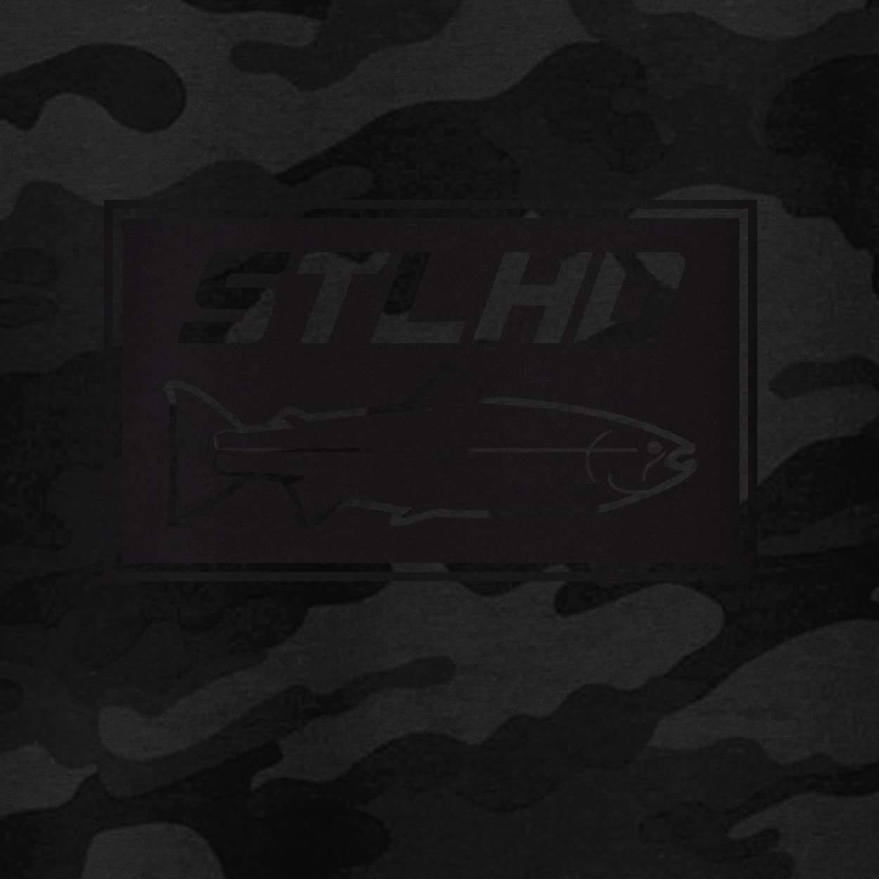STLHD Men's Black Water Black Camo Standard Hoodie - TACKLE WAREHOUSE AMERICA​