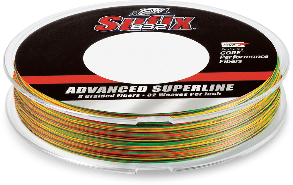 Sufix 832 Advanced Superline Fire Tiger Braided Line - 300 Yard Filler Spool - TACKLE WAREHOUSE AMERICA​